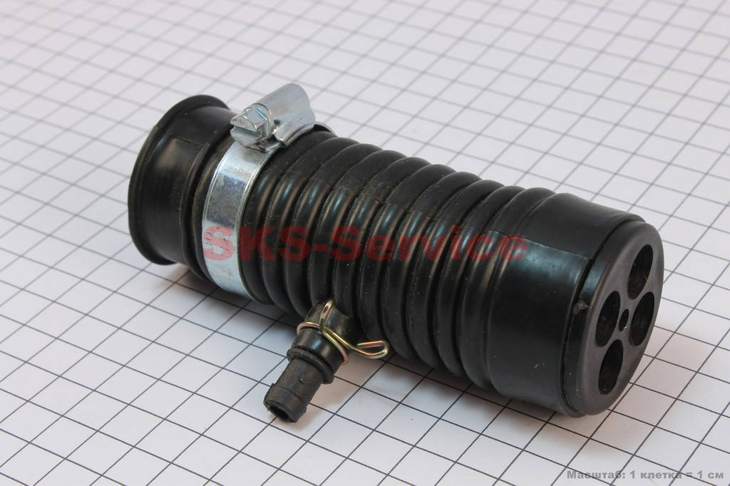 

Патрубок фильтра воздушного заборный для китайских скутеров (двигатель 50-100сс 4-Т)