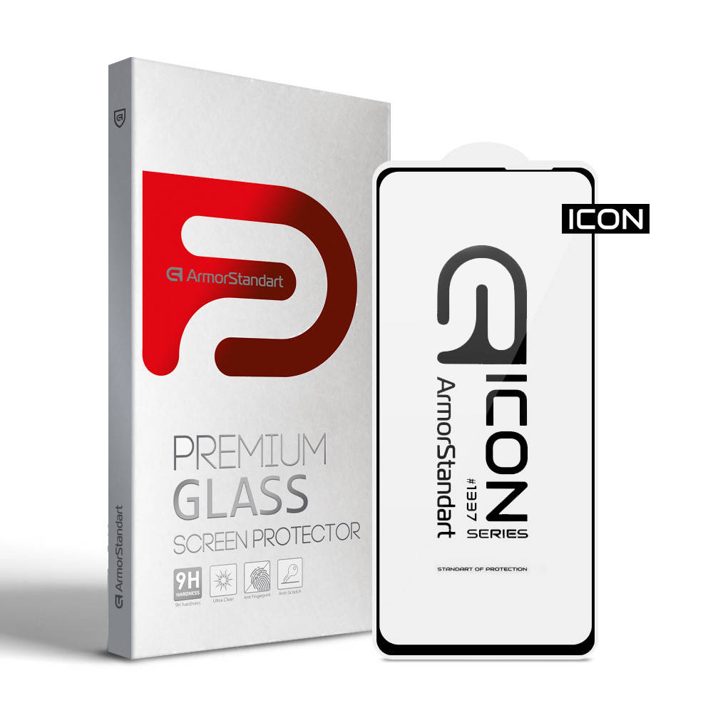 

Защитное стекло ArmorStandart Icon для Xiaomi Redmi Note 10 Pro Black (ARM58655), Черный