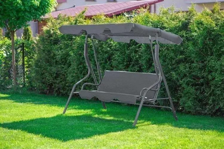 

Качеля садовая Funfit Relax 3-месная серая, Серый