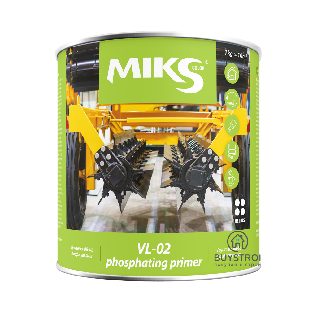 

Грунтовка ВЛ – 02 фосфатирующая, 1 л смеси, Желтый