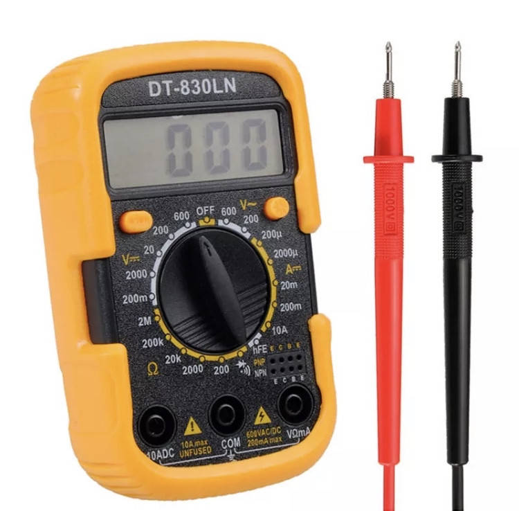 

Мультиметр цифровой тестер DT 830 LN Универсальный с подсветкой и фиксацией данных Оригинал
