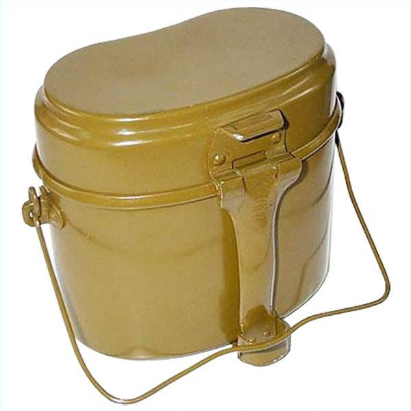 

Котелок армейский туристический солдатский материал изготовления алюминий, Хаки