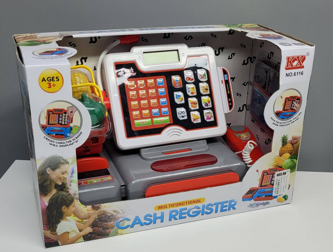 

Кассовый аппарат Cash Register с калькулятором и сканером