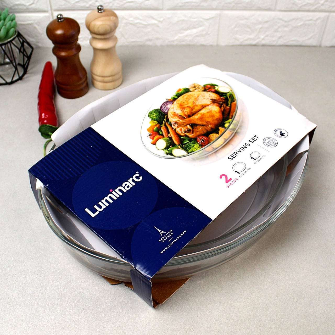 

Набор стеклянных форм для запекания Luminarc "Sabot" 3,8 л + 1.5 л