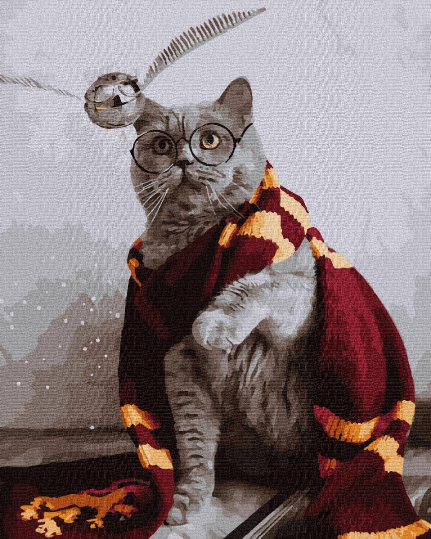 

Картина по номерам Brushme Котик ловец снитча OGX36543 40x50 см