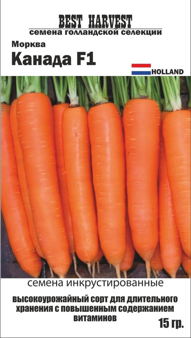 

Семена морковь "Канада F1" инкрустированные 15 г.
