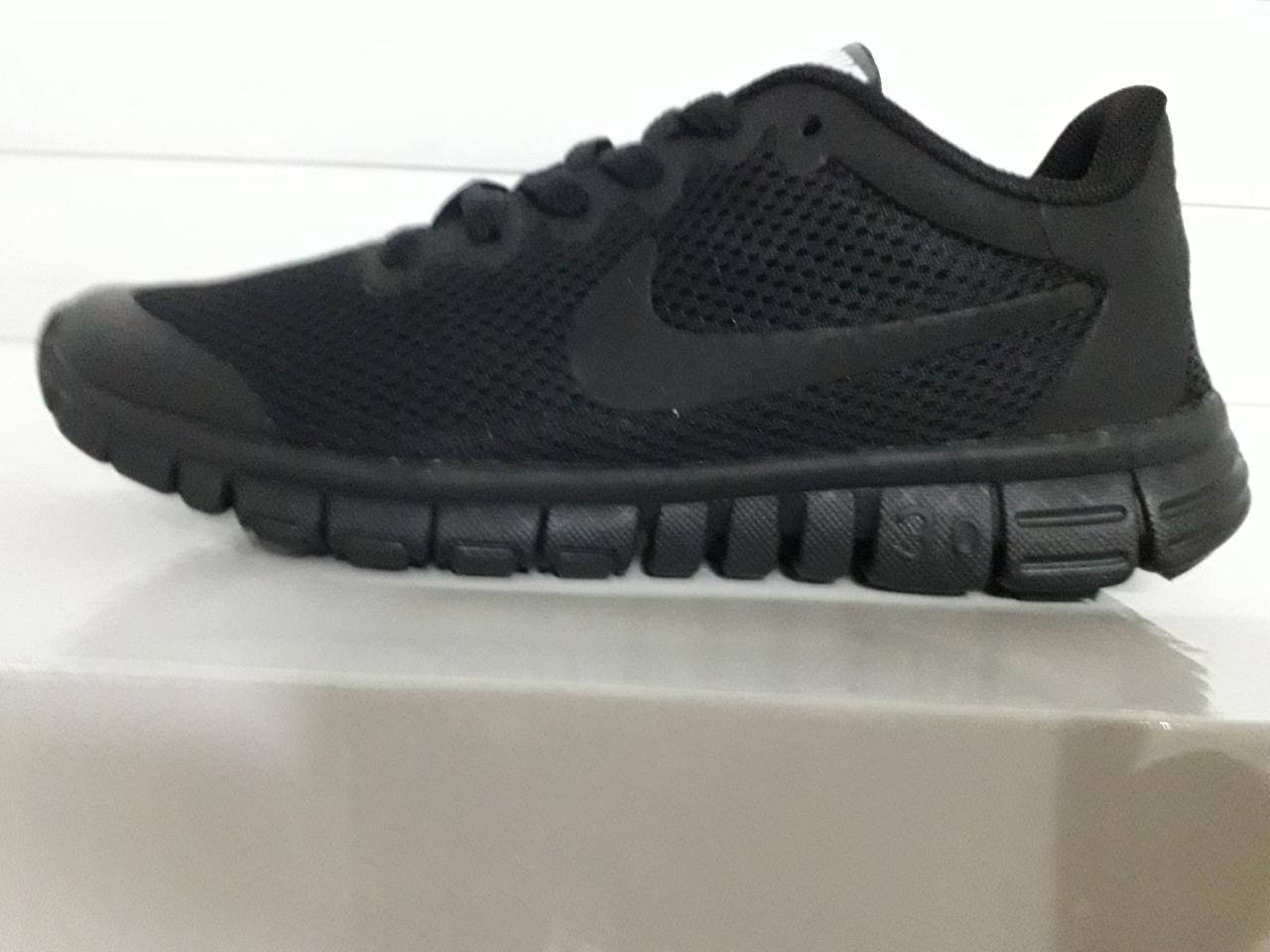 

Женские кроссовки Nike Free Run сетка черные, Черный