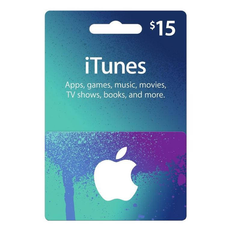 

Подарочная карта iTunes Apple / App Store Gift Card на сумму 15 usd, US-регион