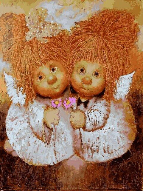 

Картина по номерам Солнечные ангелы Девочки-милашки 30 х 40 см (VK283) Babylon