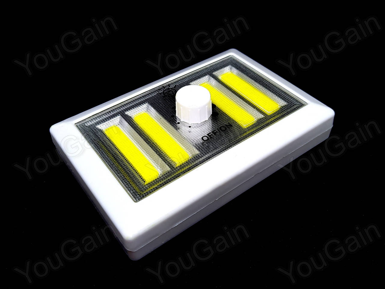 

Подсветка универсальная в виде выключателя F028-4COB, диммер, магнит, липучки, 3хAAA, Белый