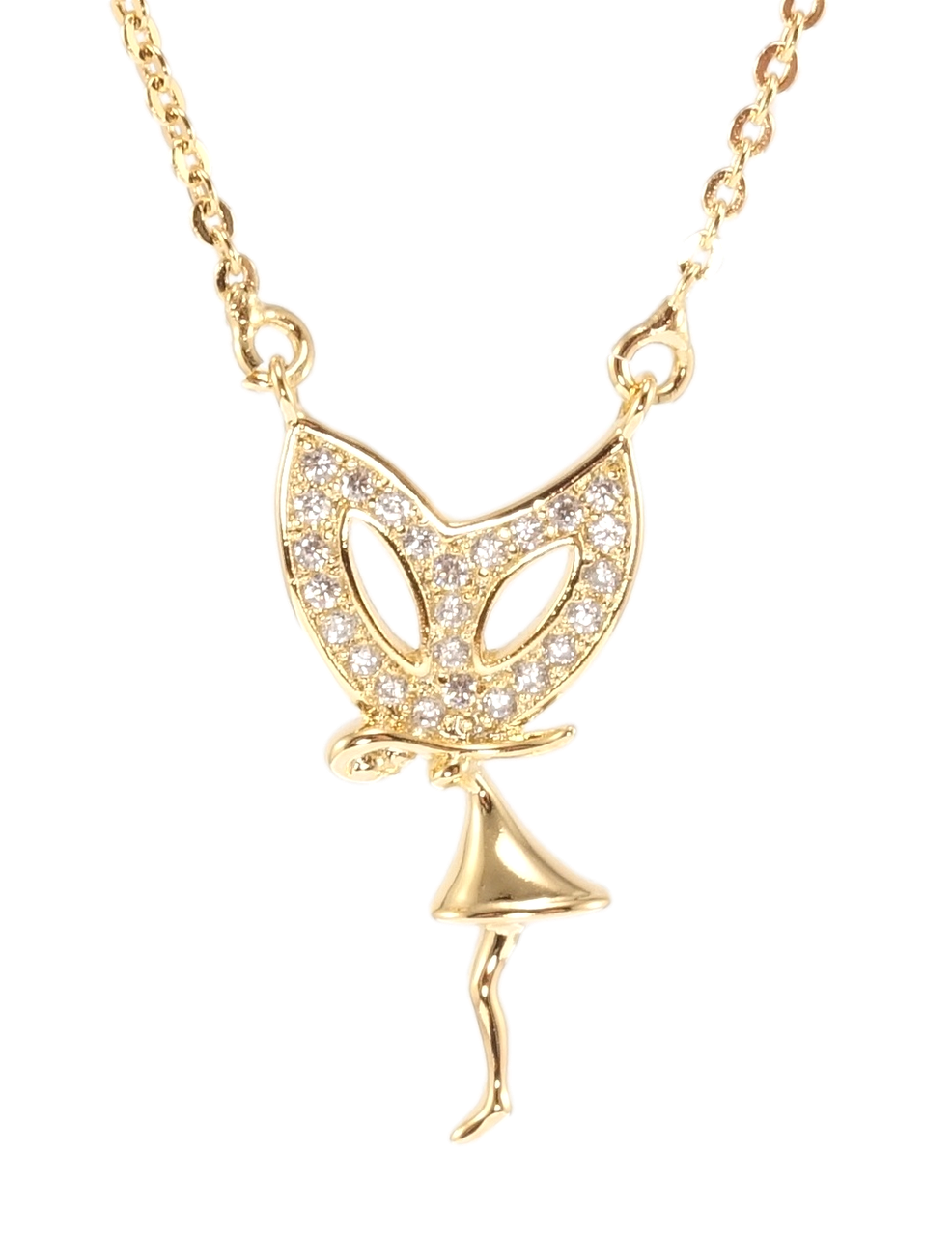 

Подвеска на цепочке Xuping Позолота 18K "Фея" длина 44см х 1мм