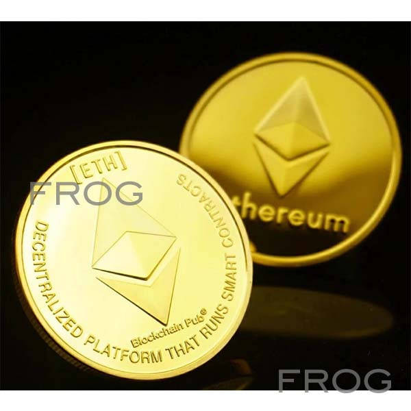 

Сувенирная монета Ethereum, ETH, Эфир, Эфириум, Коллекционная монета, Золотой цвет