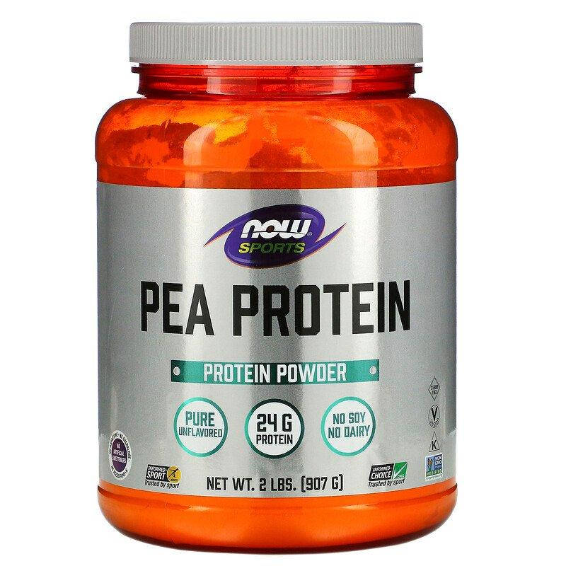 

Гороховый протеин неприправлений, Pea Protein, Now Foods, Sports, 907 гр