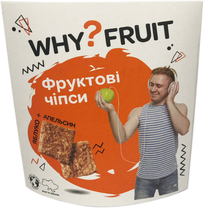 

Фруктовые чипсы Why Fruit яблоко-апельсин 40 г