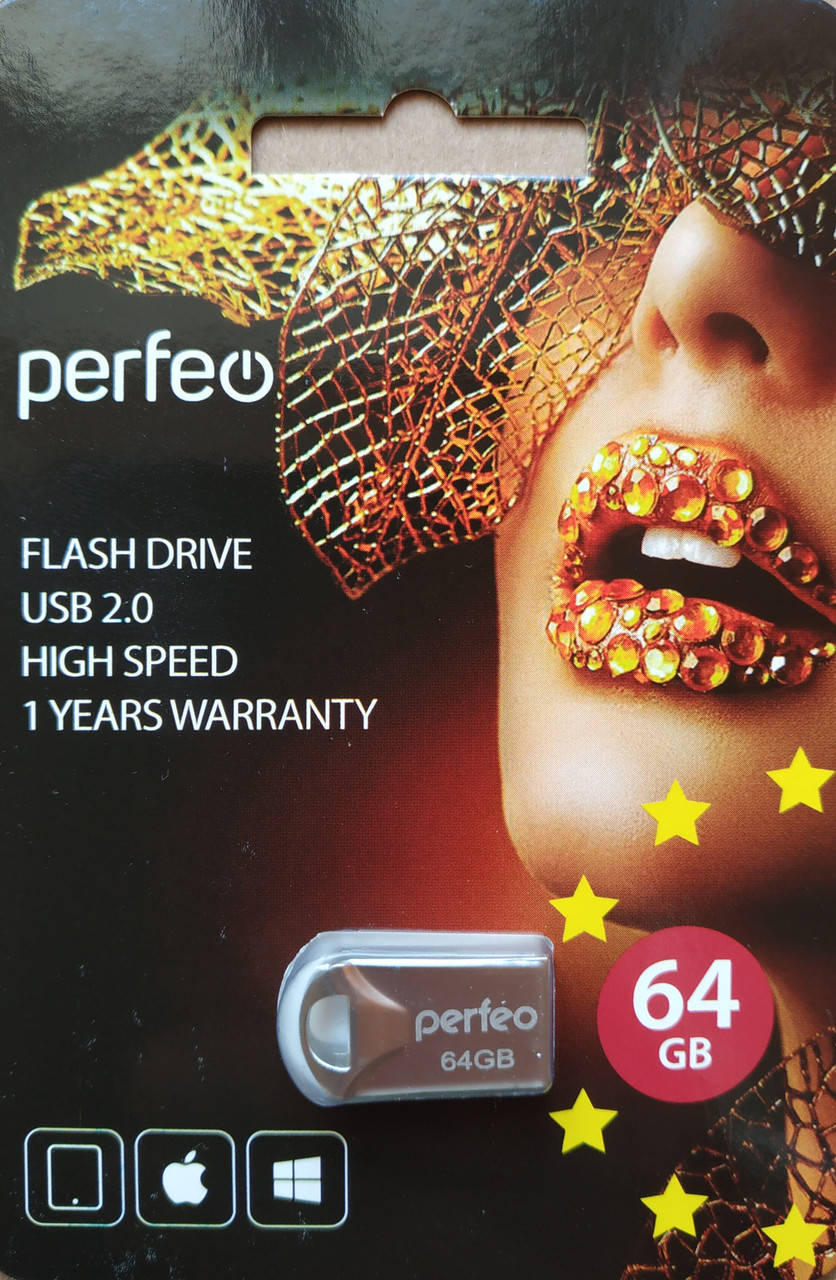

Флеш накопитель Perfeo E01 64GB Metal Series