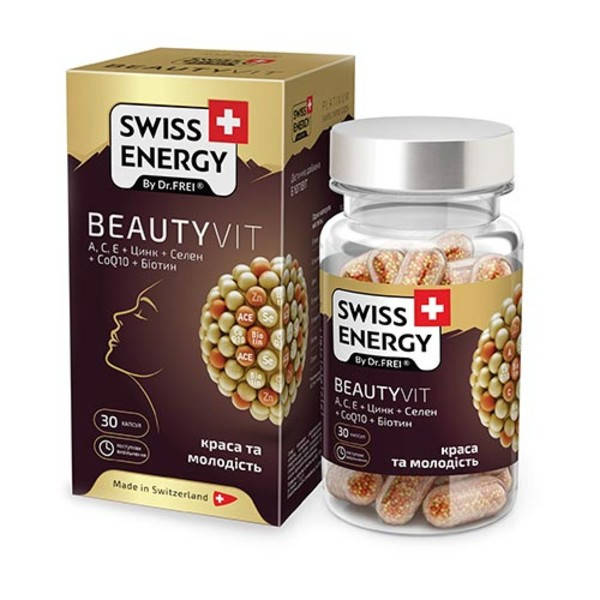 

Вітаміни для краси Swiss Energy BeautyVit капсули №30