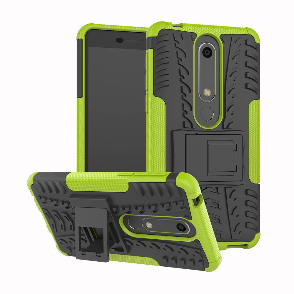 

PC + TPU чехол Armor для Nokia 6.1 (8 цветов) салатовый