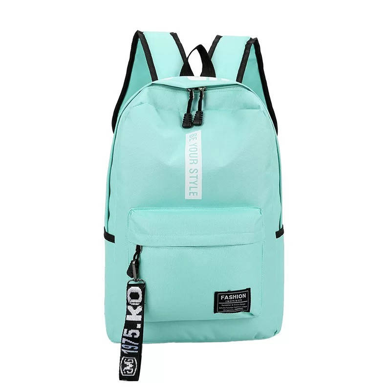 

Рюкзак большой BE YOUR STYLE мужской женский детский школьный портфель бирюзовый