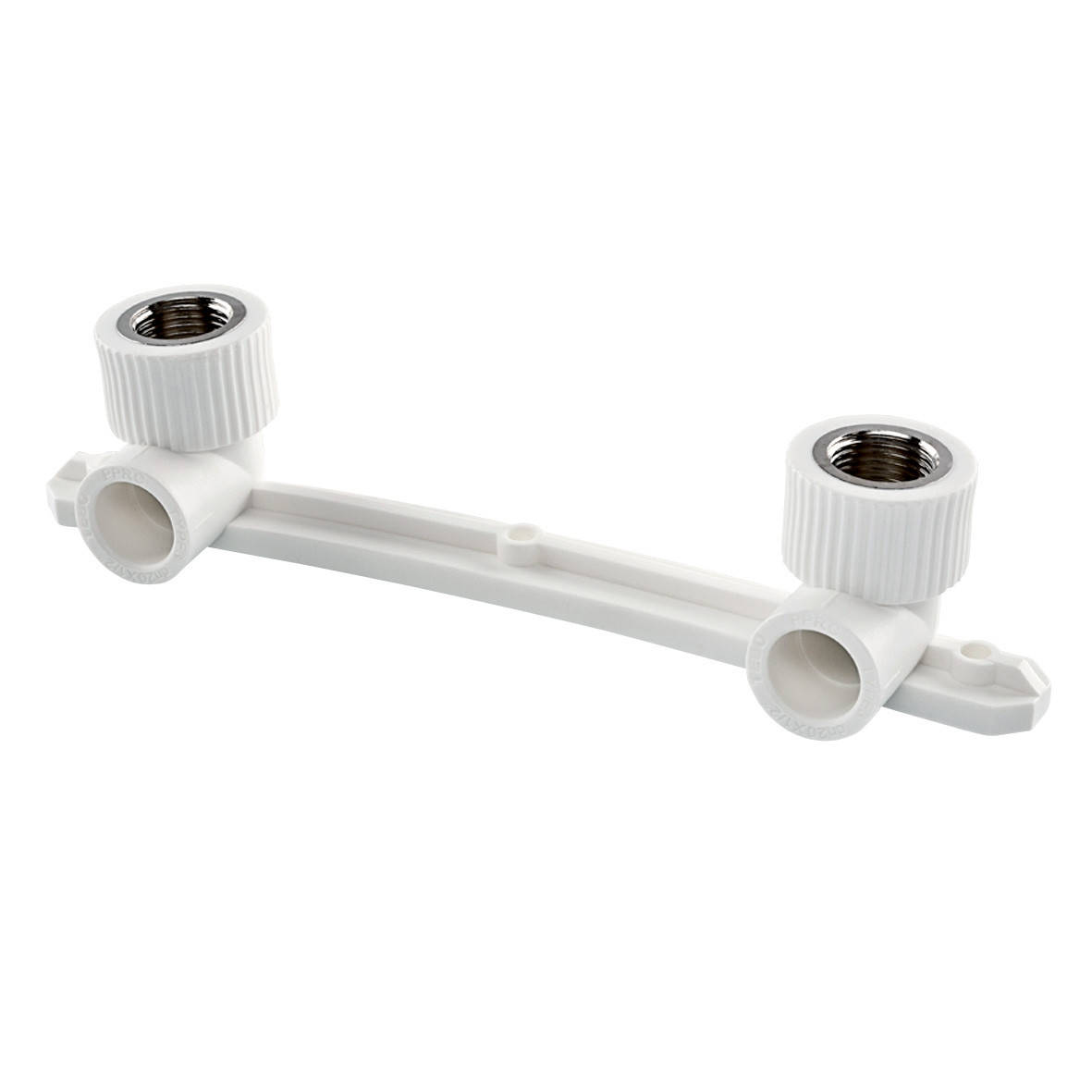 

Планка настенная PPR Ø20 х 1/2"В Tebo белая 6/30, Белый
