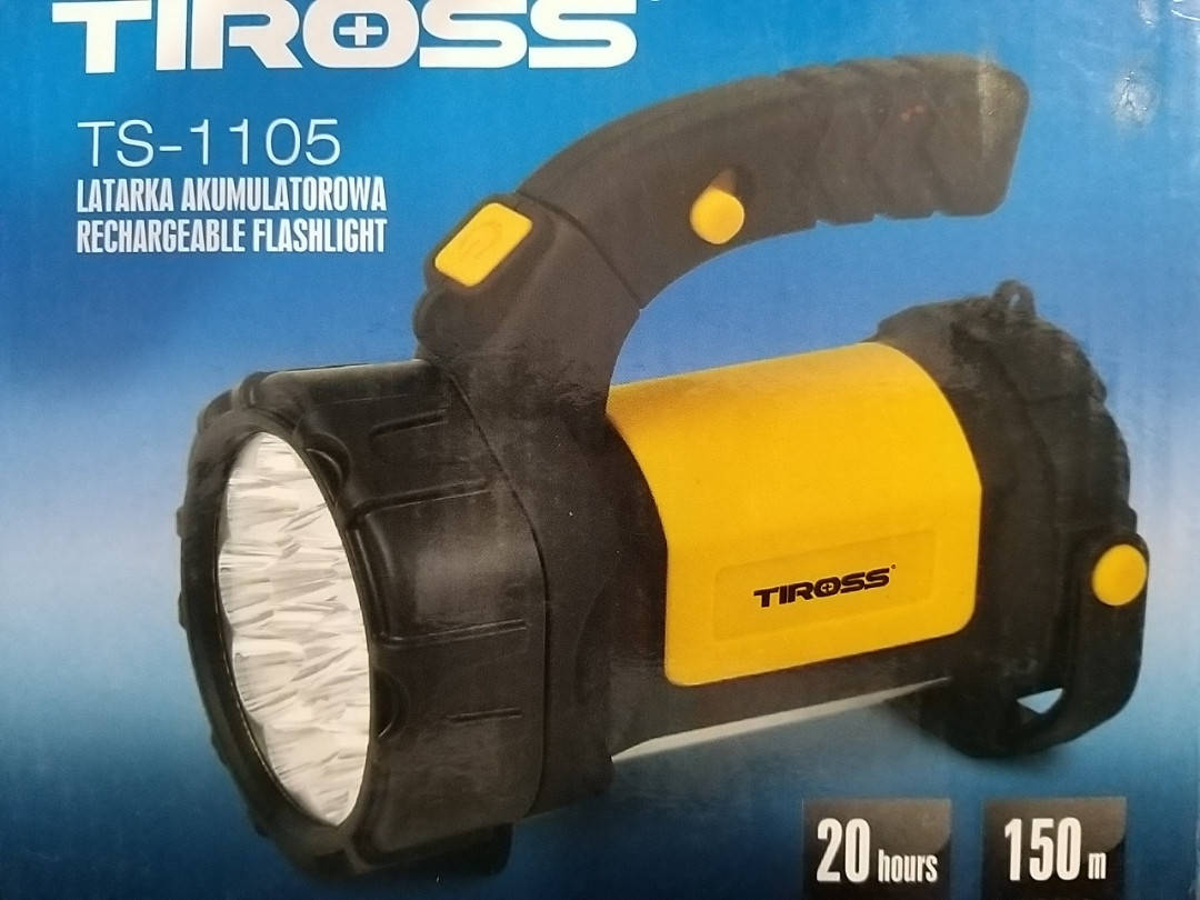 

Фонарь аккумуляторный светодиодный мощный Tiross
