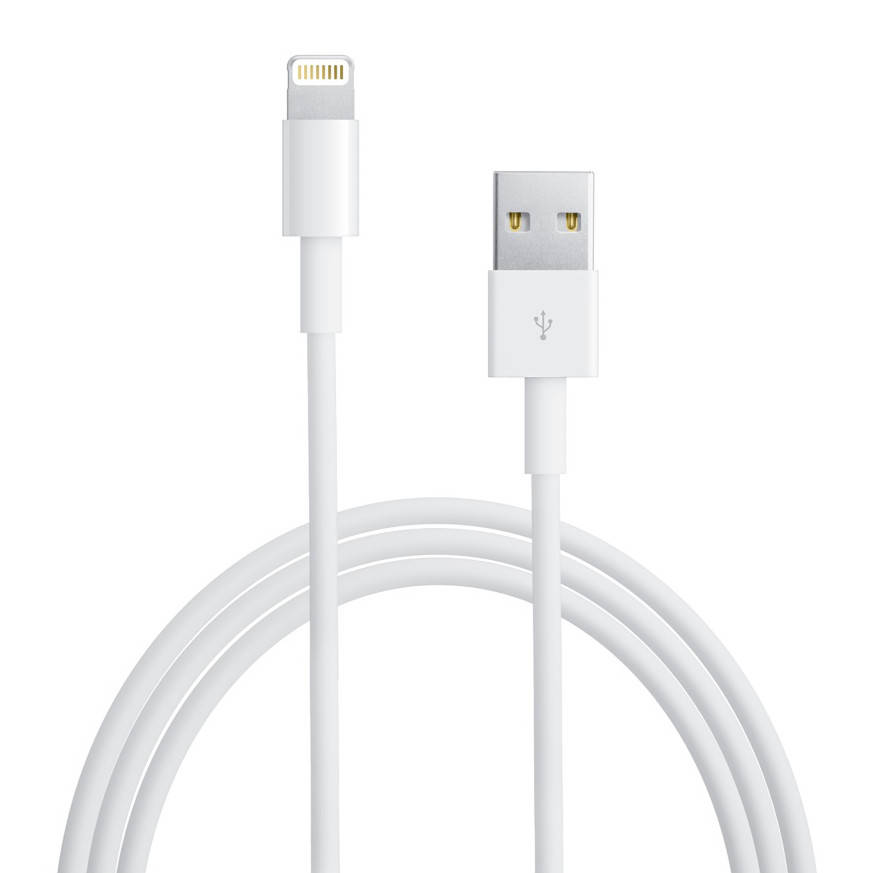 

Оригинальный кабель Apple iPhone Lightning to USB 1m (MD818), Белый