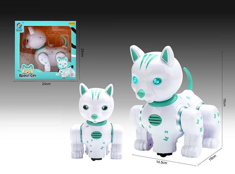

Интерактивная игрушка Кот-робот 9883 р-р игрушки – 14.5*19*19 см