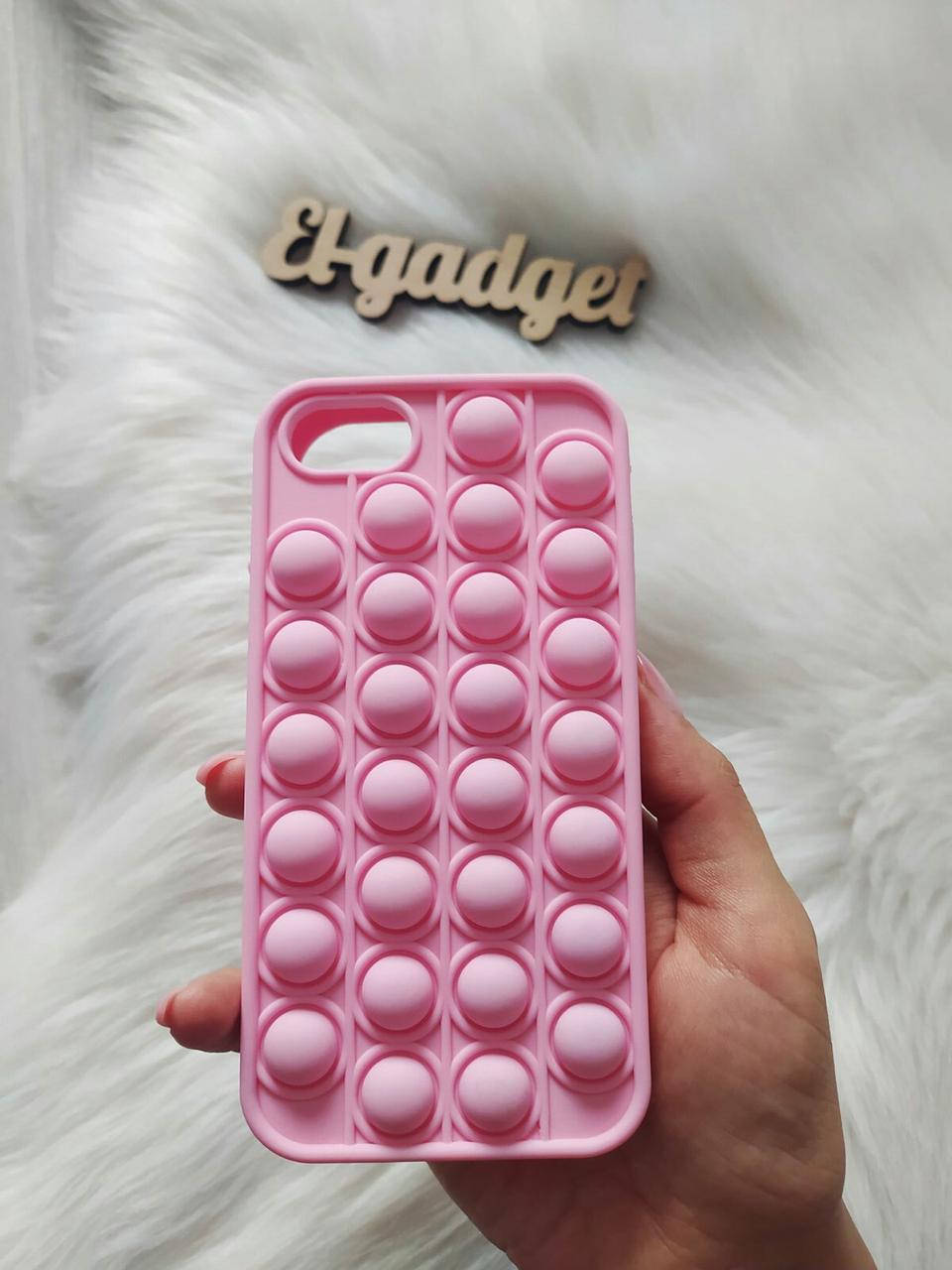 

Чехол Pop it для iPhone 6 антистресс Попит силиконовый розовый