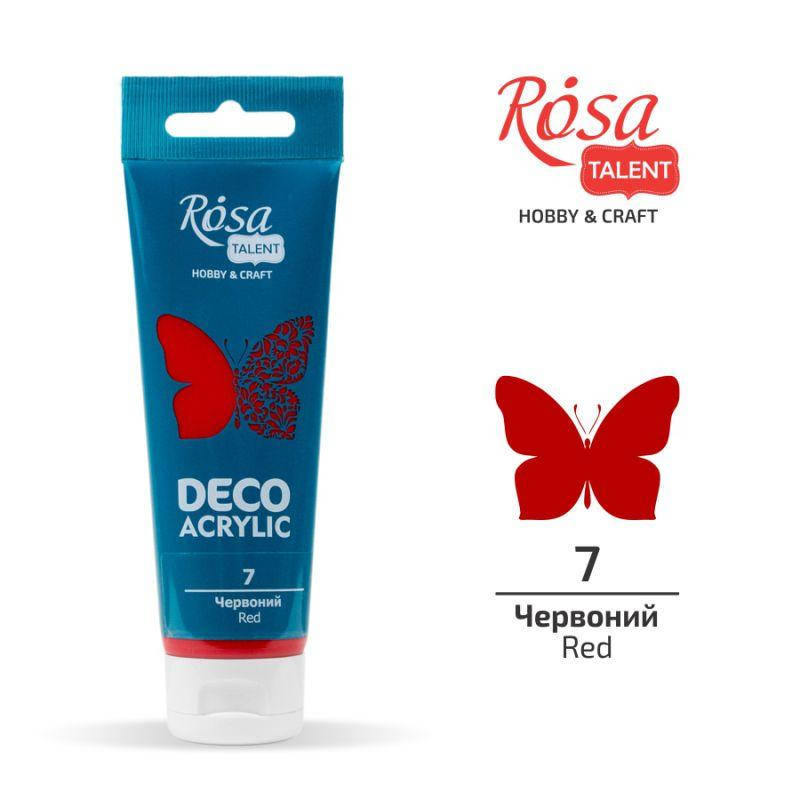 

Акрил для декора матовый 75 мл Rosa Start Красный