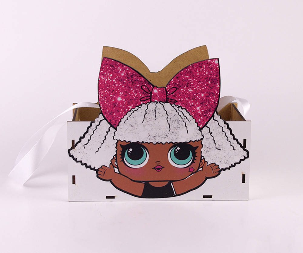 

Деревянное кашпо ЛОЛ