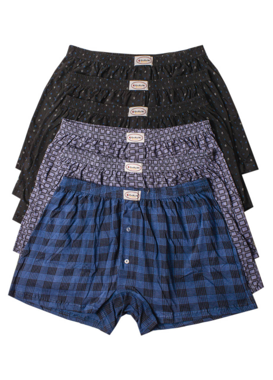 

Трусы мужские семейные DoReMi 312-4. Size 7. Размер 56-58. Упаковка 6 шт.