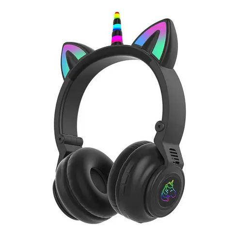 

Детские беспроводные наушники Единорог Cat Ear STN-27 LED Bluetooth