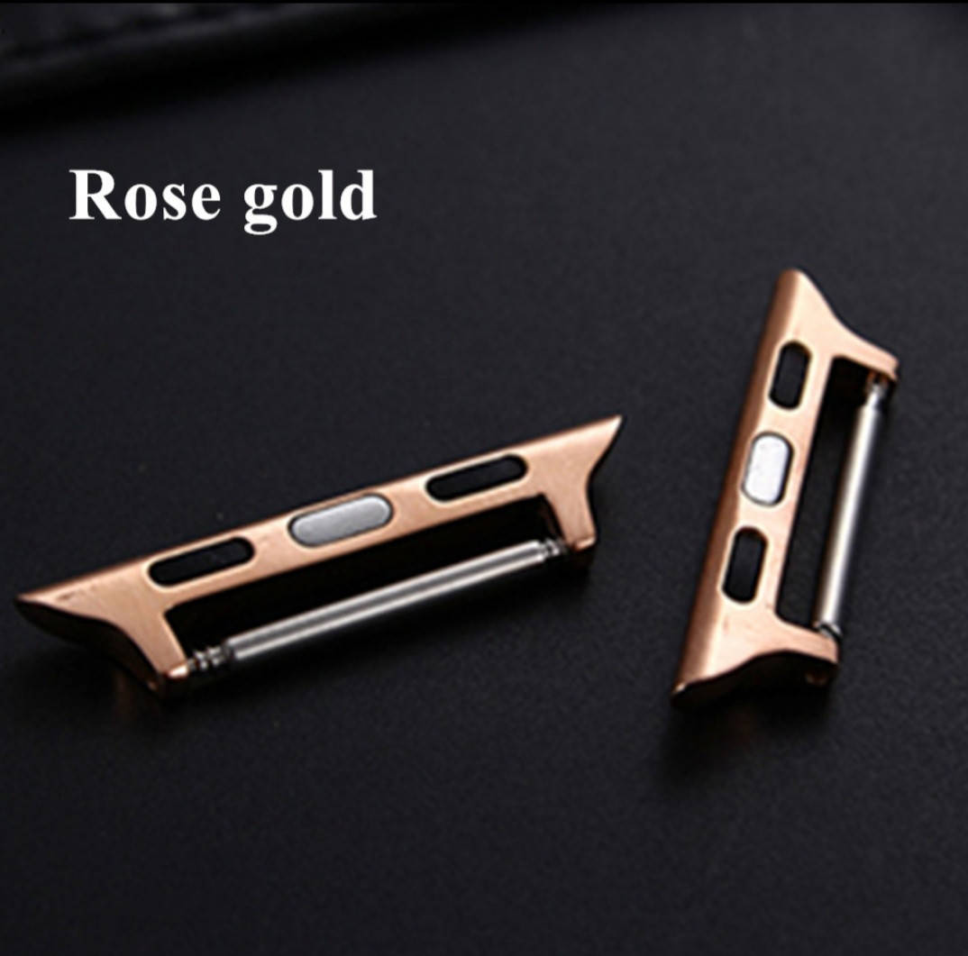 

Переходник, адаптер для ремешка apple watch 42-44 mm. Rose gold. Розовое золото.