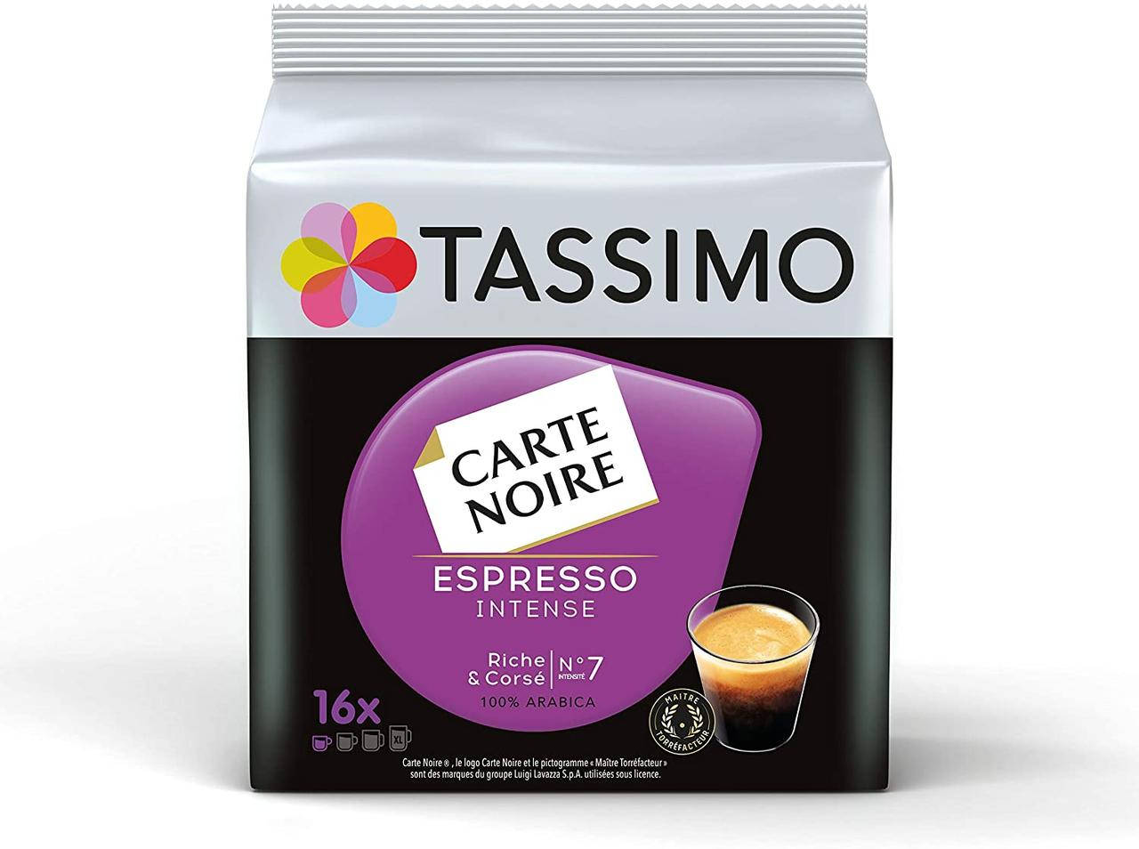 

Кофе в капсулах Тассимо - CARTE NOIRE Espresso INTENSE (16 порций)