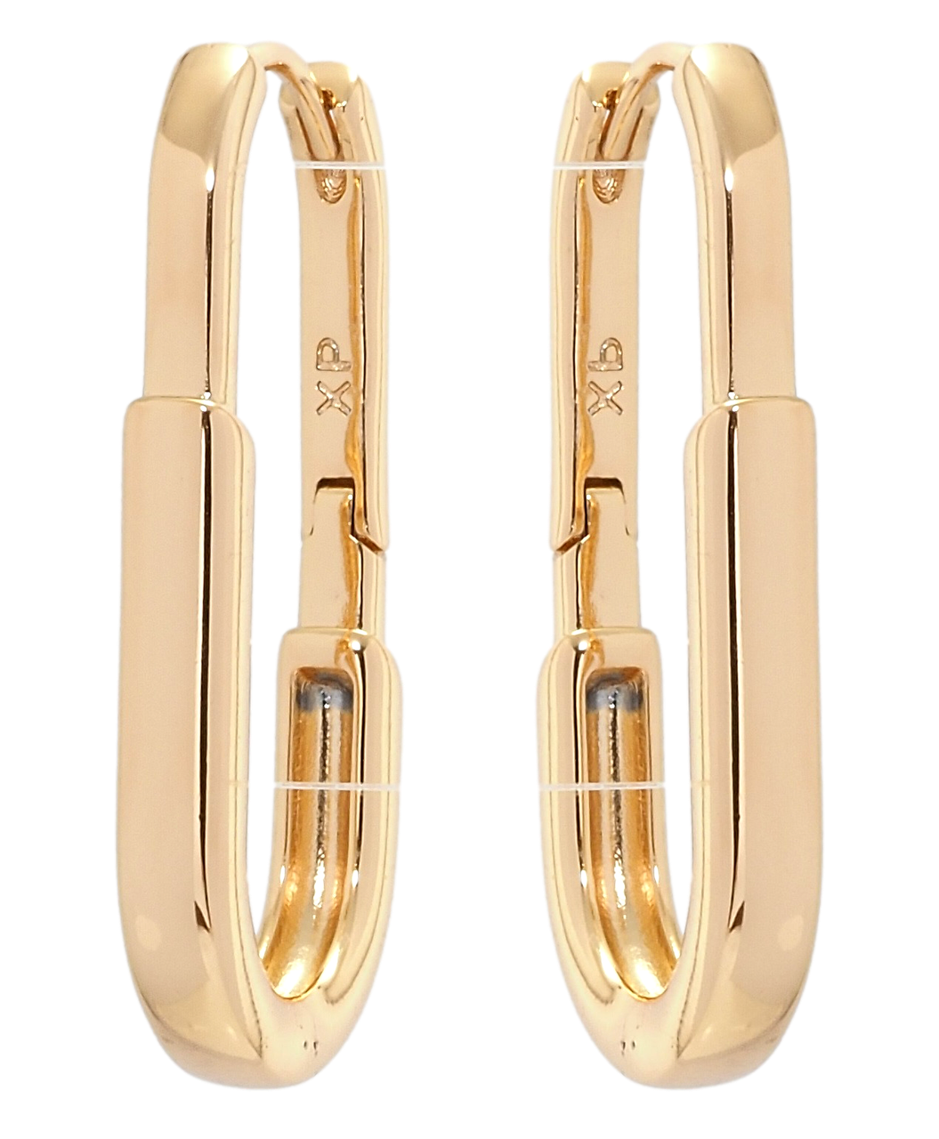 

Серьги Xuping Позолота 18K колечки "Классика овальные"