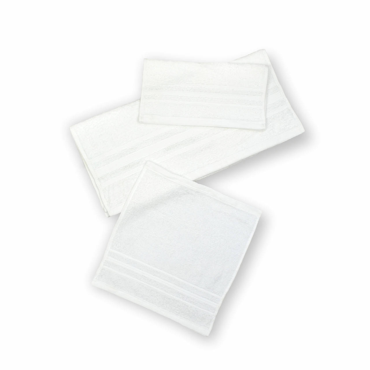 

Полотенце махровое Home Line (белое), 30х30см 142287, Белый