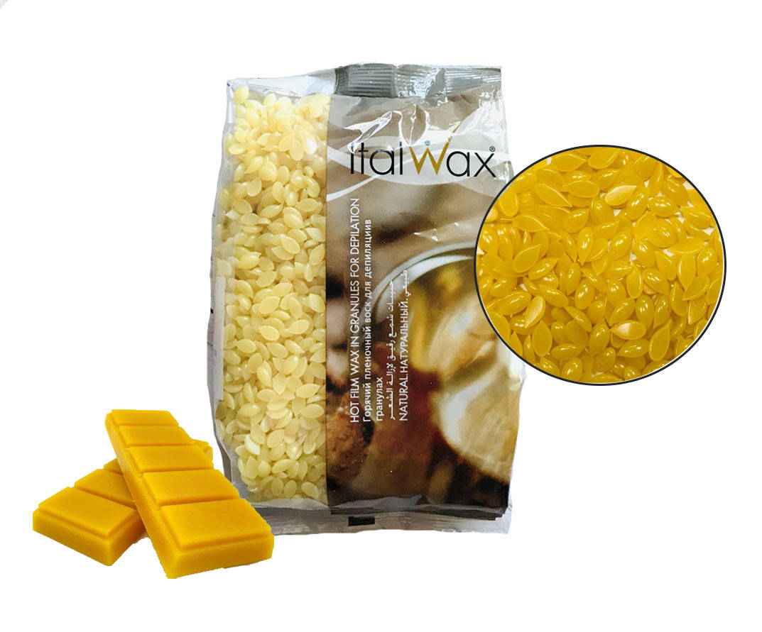 

Воск для депиляции пленочный горячий в гранулах Natural ItalWax, 500 г - натуральный