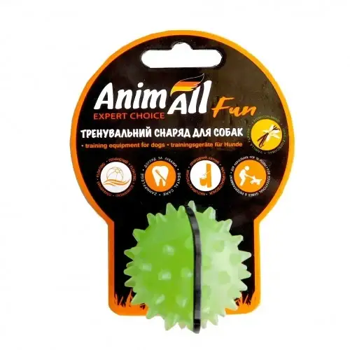 

Игрушка AnimAll Fun мяч каштан для собак, 5 см, зеленая, Зелёный