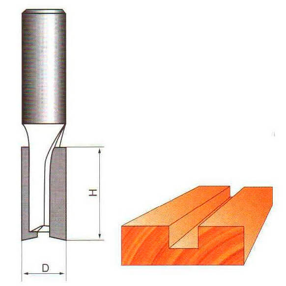 

Фреза по дереву ГЛОБУС 1003 d6 D10 h25 пазовая прямая
