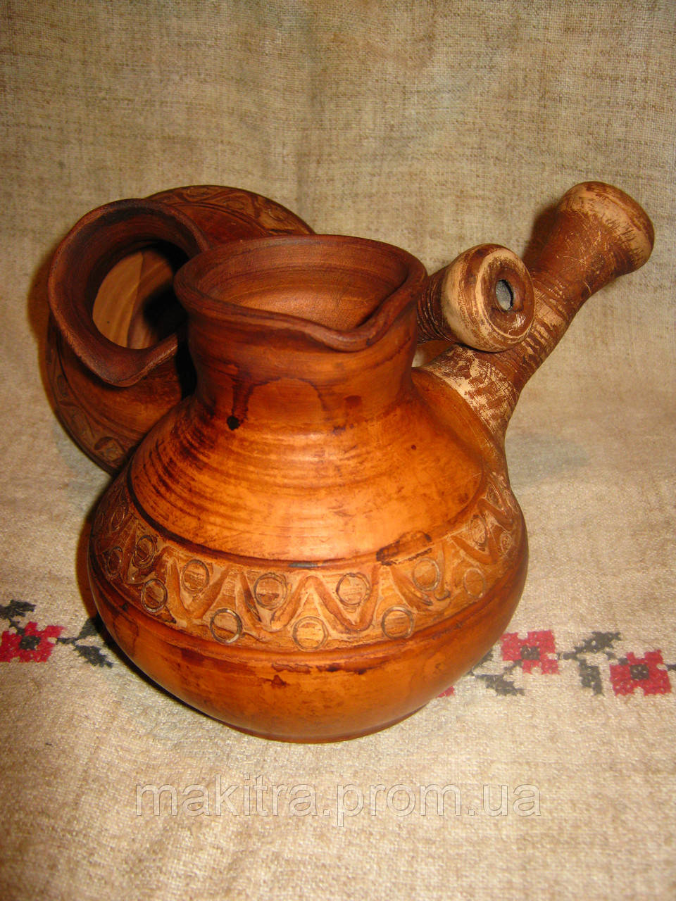 

Турка глиняна червона глина 0.5л