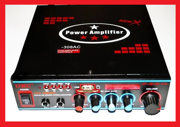 

Усилитель звука Xplod SN-308 USB+SD+MP3