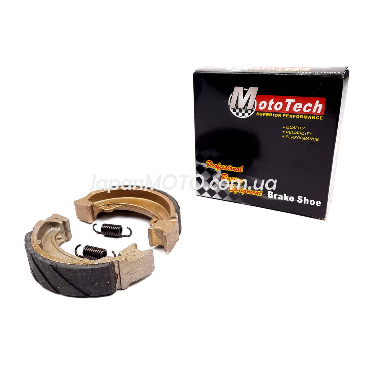 

Колодки тормозные (барабан) HONDA DIO 50/TACT 50 (91мм) Mototech