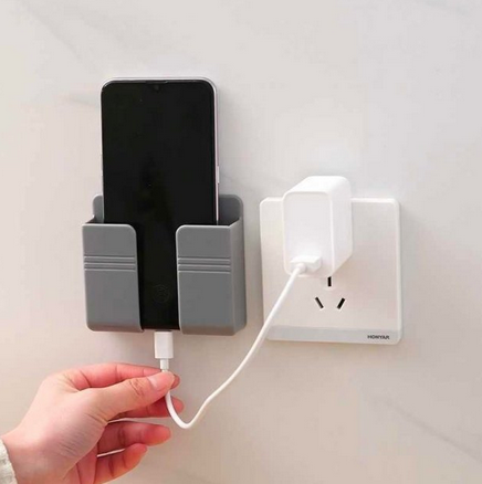 

Держатель для телефона настенный под розетку, Черный