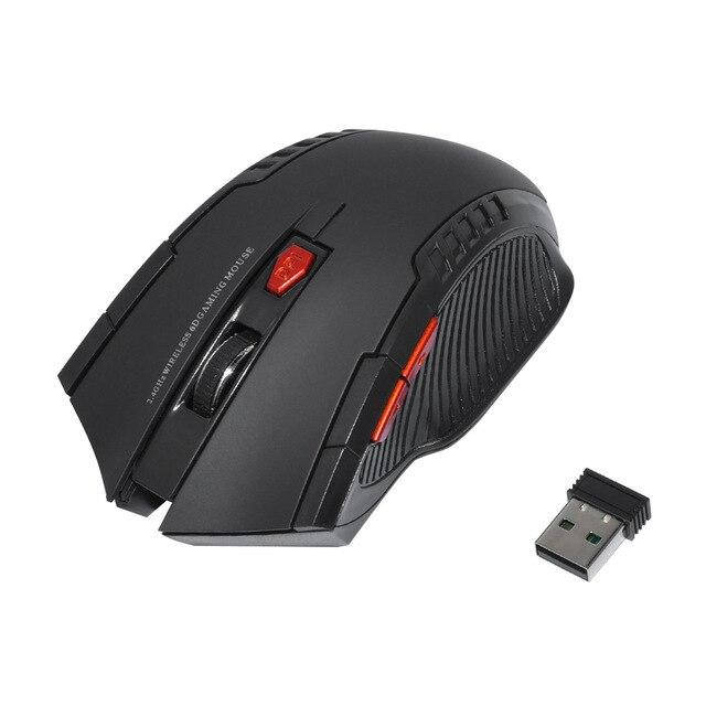 

Мышь беспроводная 6D Gaming Mouse черная 2.4GHz, Черный