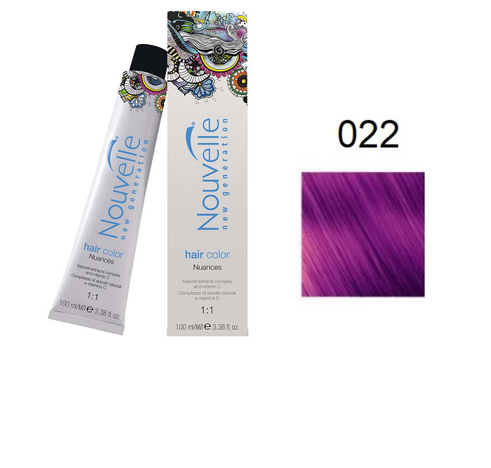 

Краска для волос Nouvelle Hair Color 022 фиолетовый 100 мл