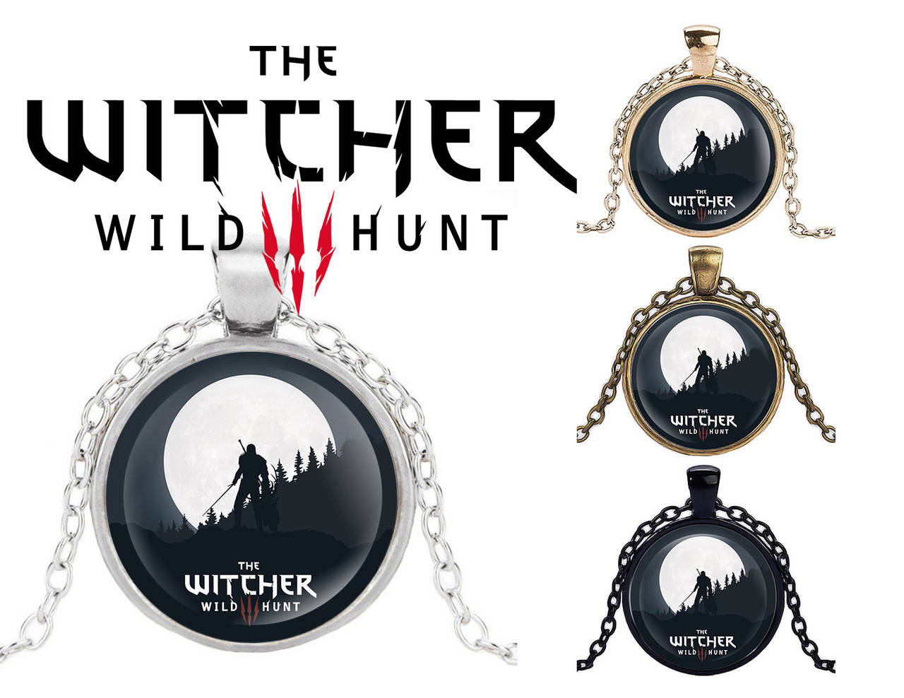 

Кулон The Witcher Ведьмак Геральт