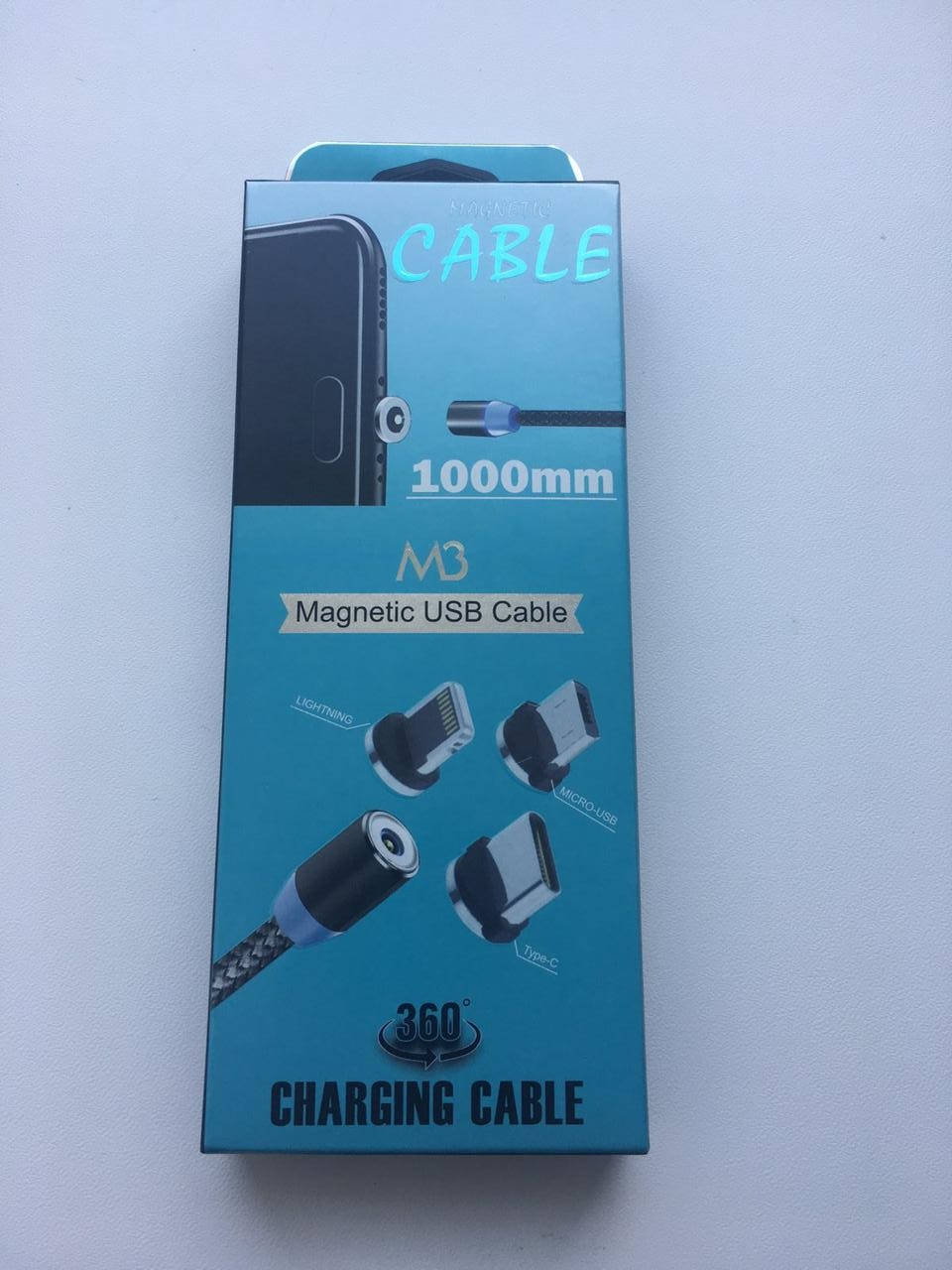 

Кабель,Шнур для мобильного magneti 3in1 micro\lightning\type-c магнитный, Серый