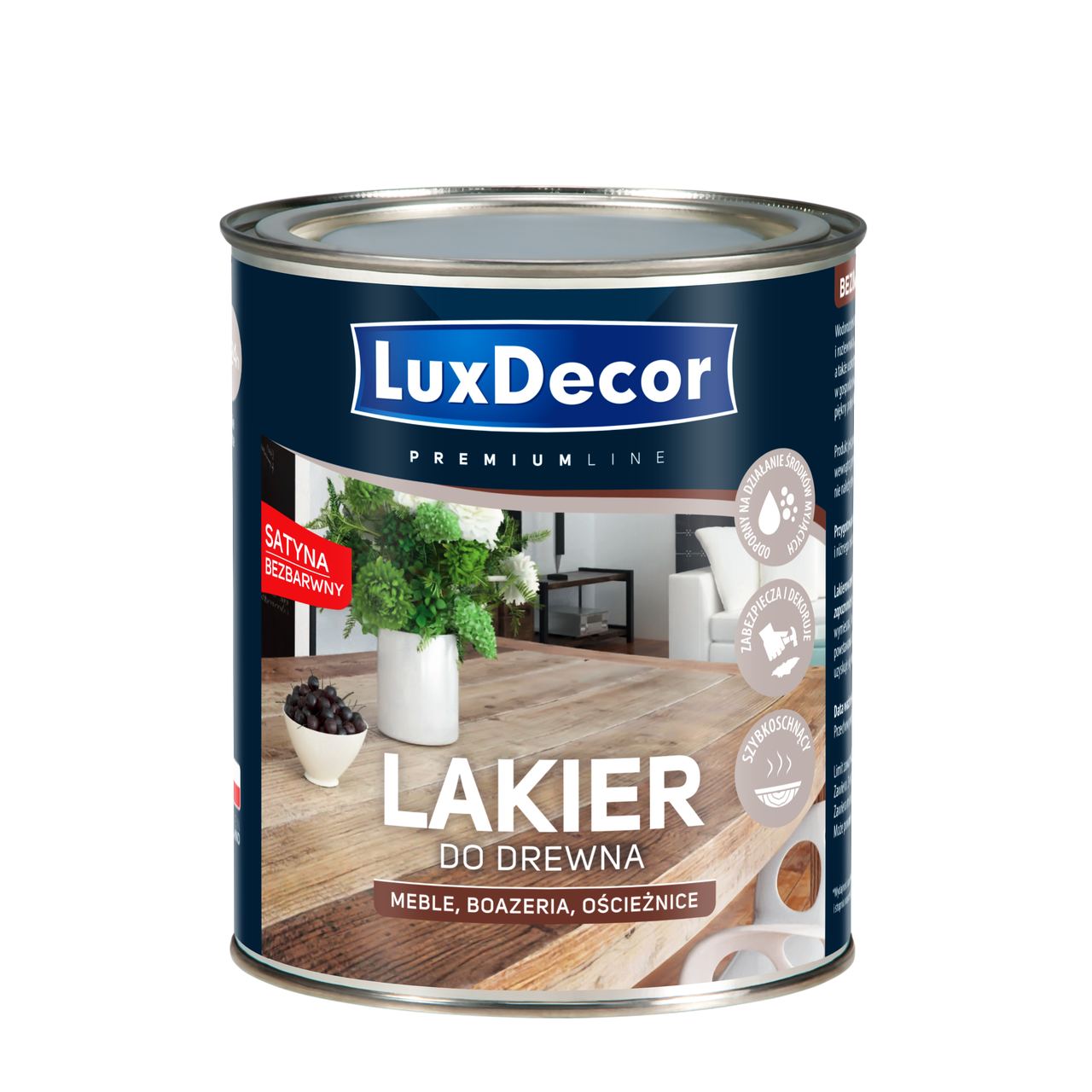 

Лак мебельный LUXDECOR 0,75л cатин