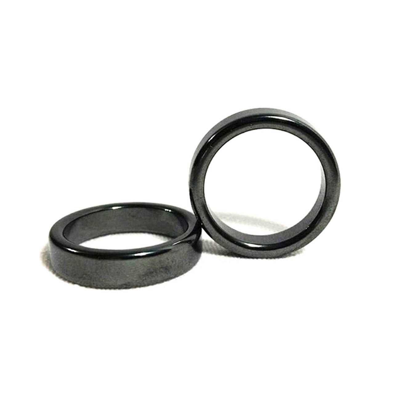 

Гематит. Кольцо из натурального камня