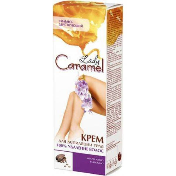 

Крем для депиляции 100% удаление волос 100мл Lady Caramel