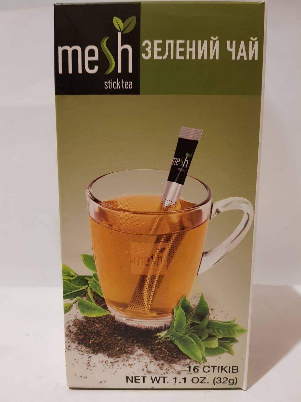 

Чай зеленый Меш Mesh stick в стиках 16шт по 2г